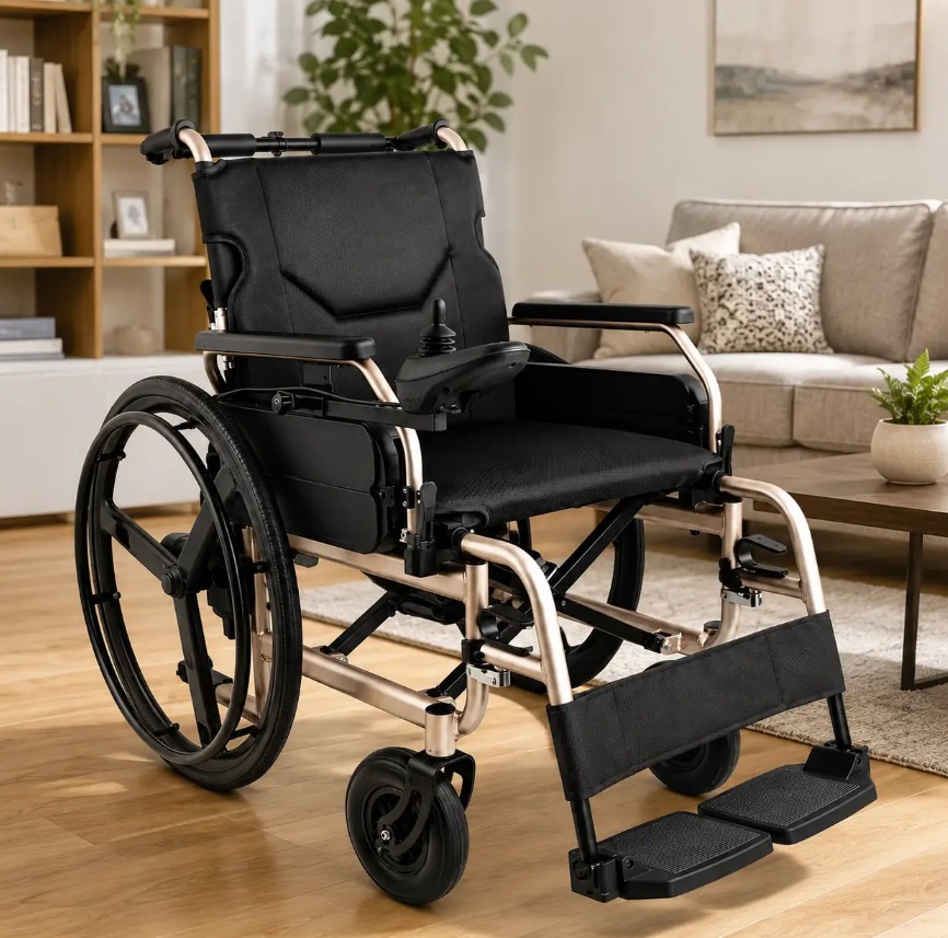 Explorer Elite Electric Wheelchair – Folding Hybrid Power Chair - Image 2