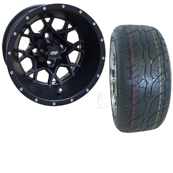 Golf Cart Wheel and Street Tire Combo